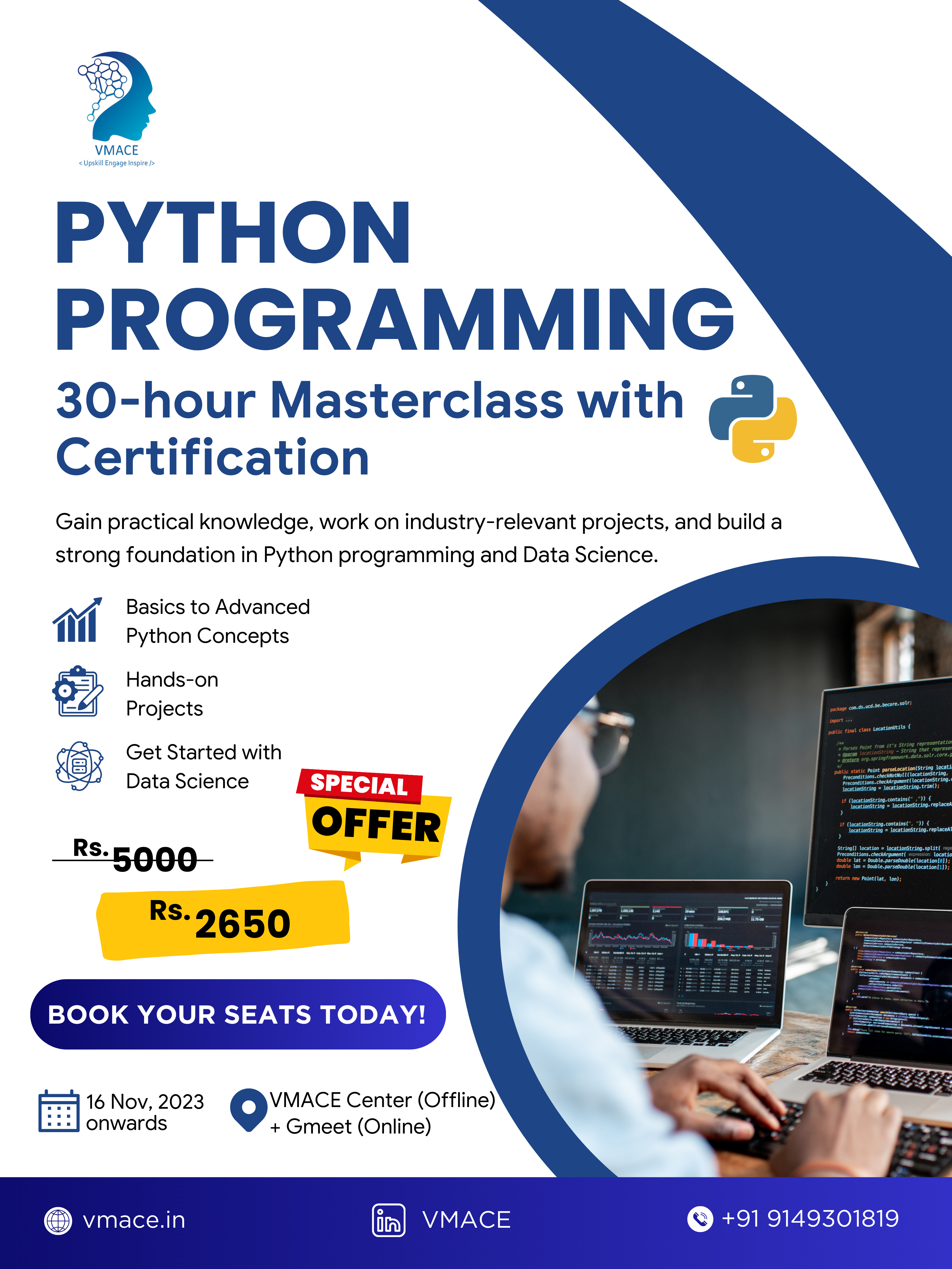 Python Masterclass at VMACE Institute